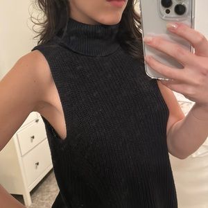 sleeveless knit turtleneck | Abercrombie